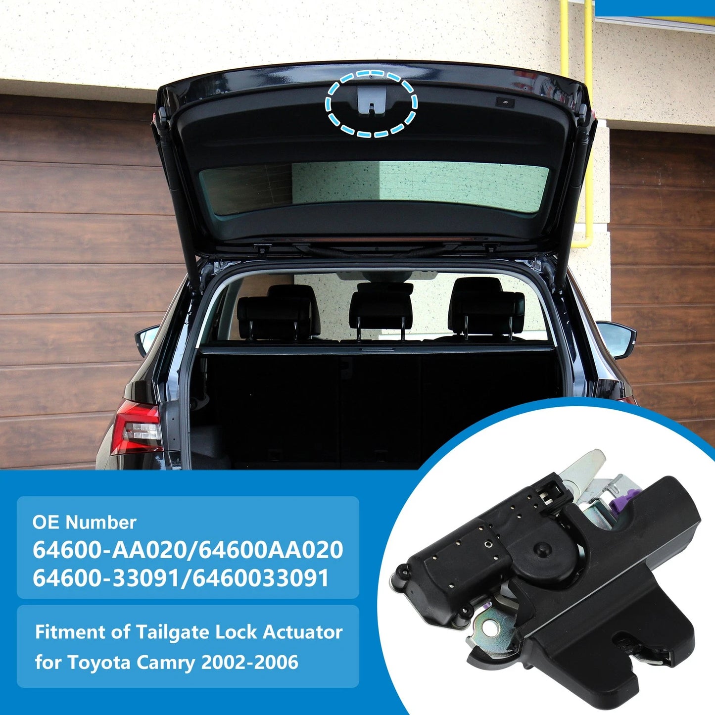 Rear Tailgate Lock Actuator for Toyota Camry (2002–2006)