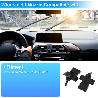 Windshield Washer Nozzle  for Nissan Micra K12 (2003-2010)
