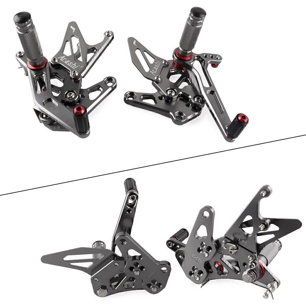 Grey Rearset Foot Pegs for Suzuki Hayabusa GSX1300R (1999-2020)