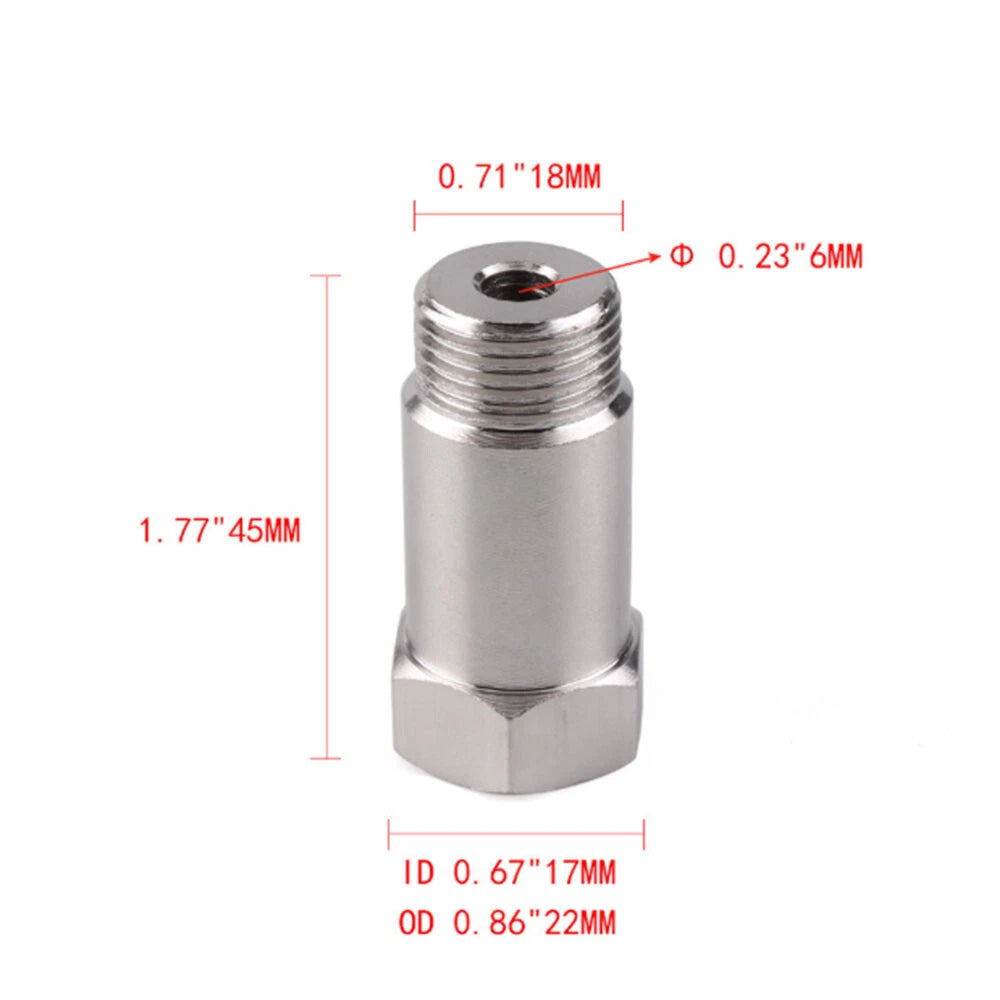 O2 Oxygen Sensor Spacer Adapter CEL Fix M18x1.5 for Car Model