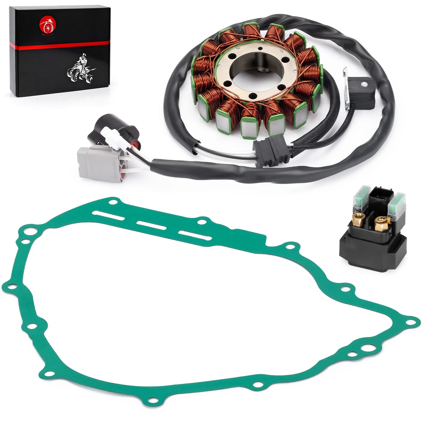 Stator & Starter Relay w/ Gasket for Yamaha Rhino 700/Viking 700 (2008-2018)