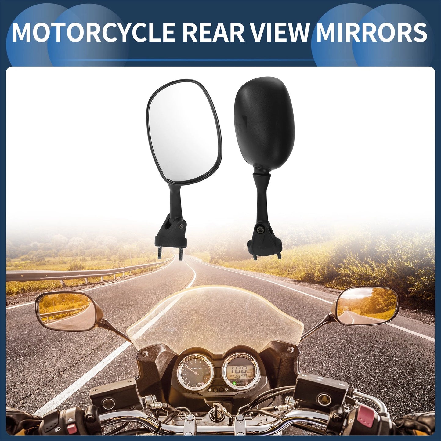 Motorcycle Rear View Mirrors for Kawasaki NINJA ZX 6R (2005–2008)