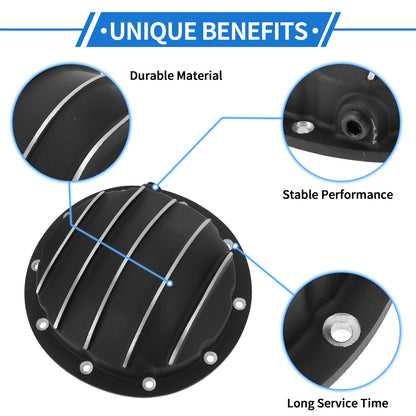 Differential Cover with Gasket for Chevy GM Intermediates Black 8.5in 8.6in