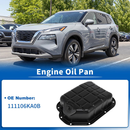 Engine Oil Pan Sump with Drain Plug for Nissan Pathfinder (2017-2020)