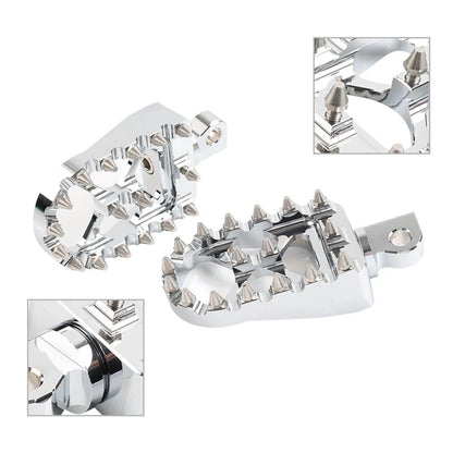 Wide Fat Foot Pegs MX Style for Harley Dyna Sportster Fatboy