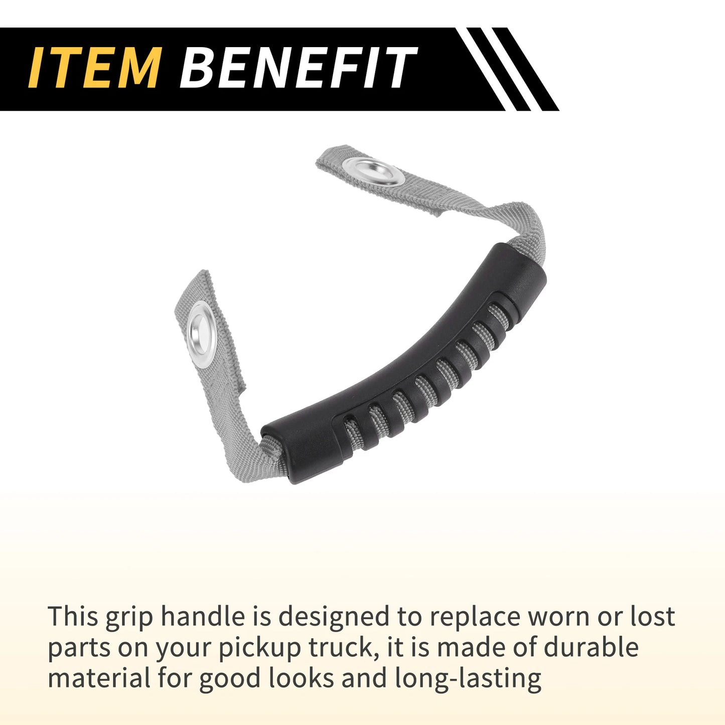 Roll Bar Grab Handles for Jeep Wrangler Roof Rope Handle Gray