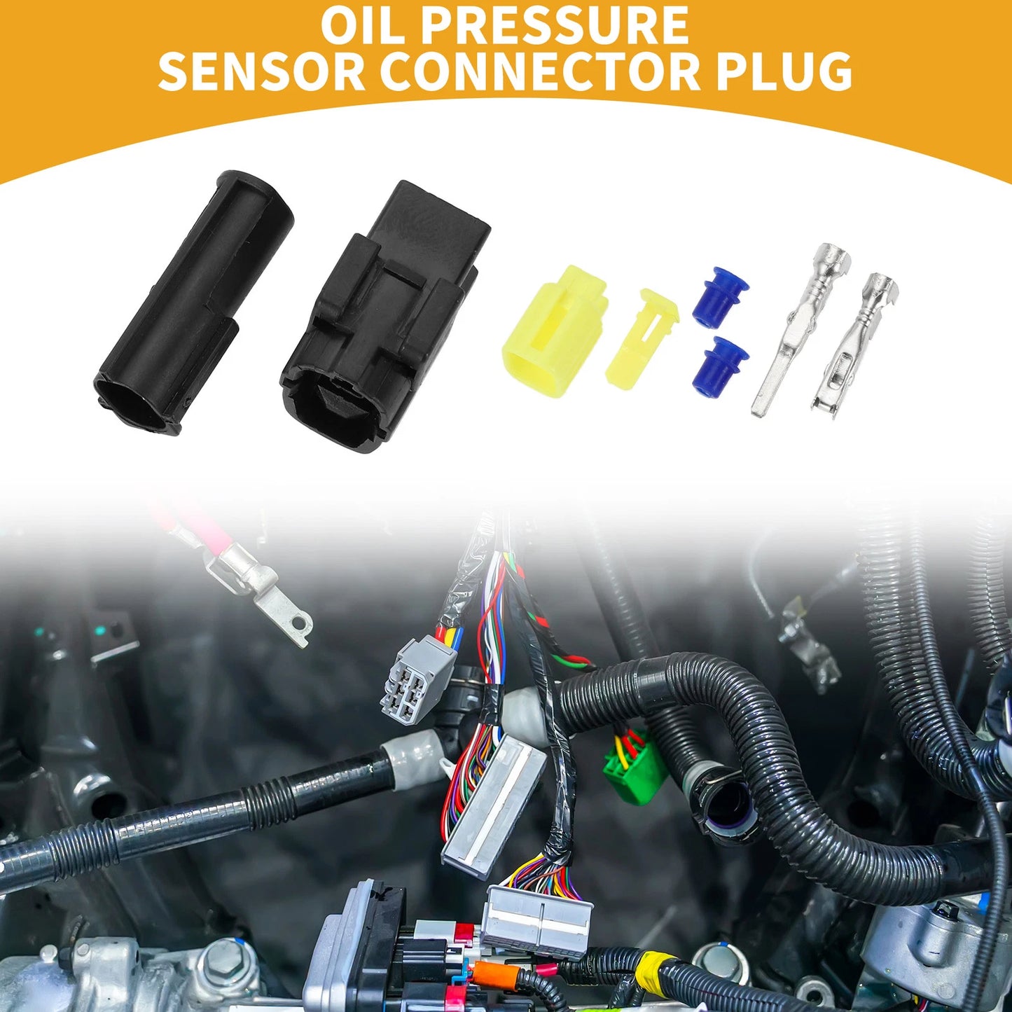 Pin Oil Pressure Sensor Connector Plug for Ford - 79 Characters or Less