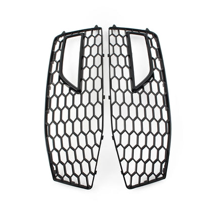 Honeycomb Front Bumper Fog Light Grille Covers for Audi A4 B8.5 (2013-2016)
