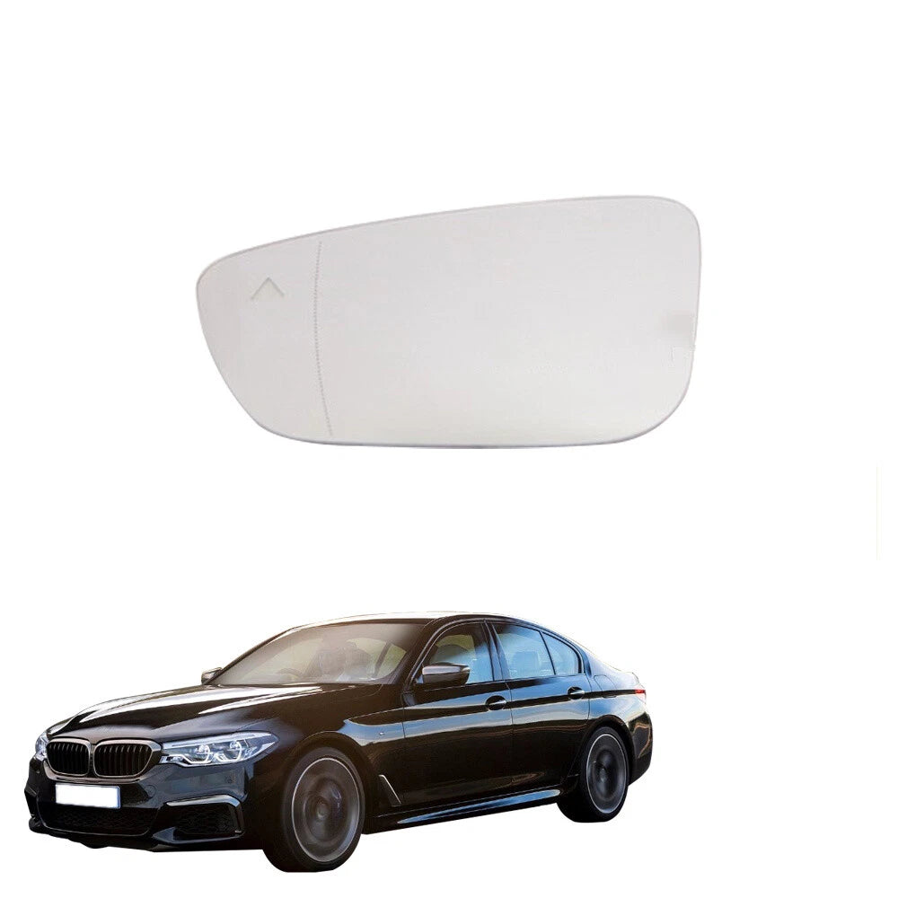 Heated Left Mirror Glass w/Blind Spot for BMW 530i 540i 740i (2016-2022)