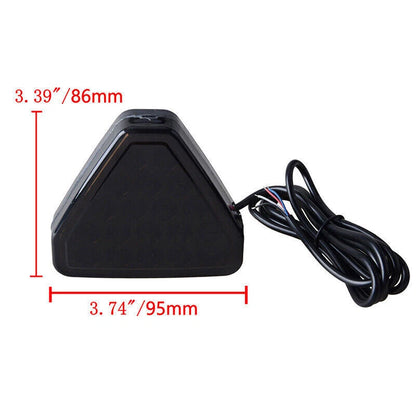 Universal F1 Style Triangle 12 LED Rear Stop Tail 3rd Brake Light for Cars