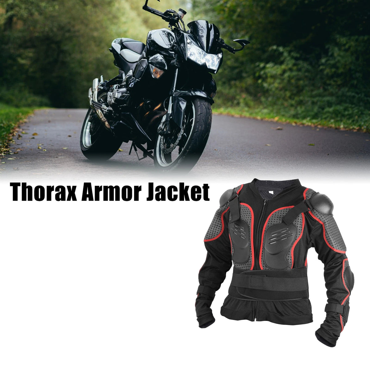 Size L Dirt Bike Motorcycle Riding Protective for Off-Road Cycling Red