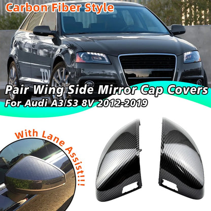 Replacement Rearview Mirror Cap Covers for Audi A3/S3 (2015–2021)