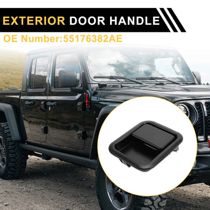 Front Right Exterior Door Handle for Jeep Wrangler (1999-2006) Black
