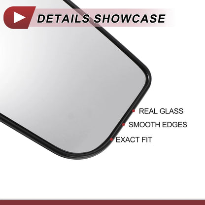 Right Passenger Side Tow Mirror Glass for Ford