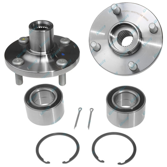 2 x Front Wheel Bearing Hub Kits for Toyota Corolla ZZE122 2001~2007