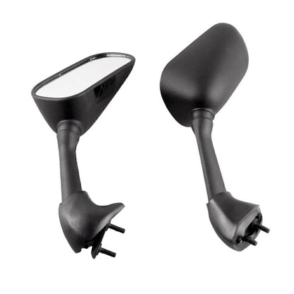 Black ABS 2 x Motorbike Rearview Mirrors for Yamaha YZF R6 (2001-2002)
