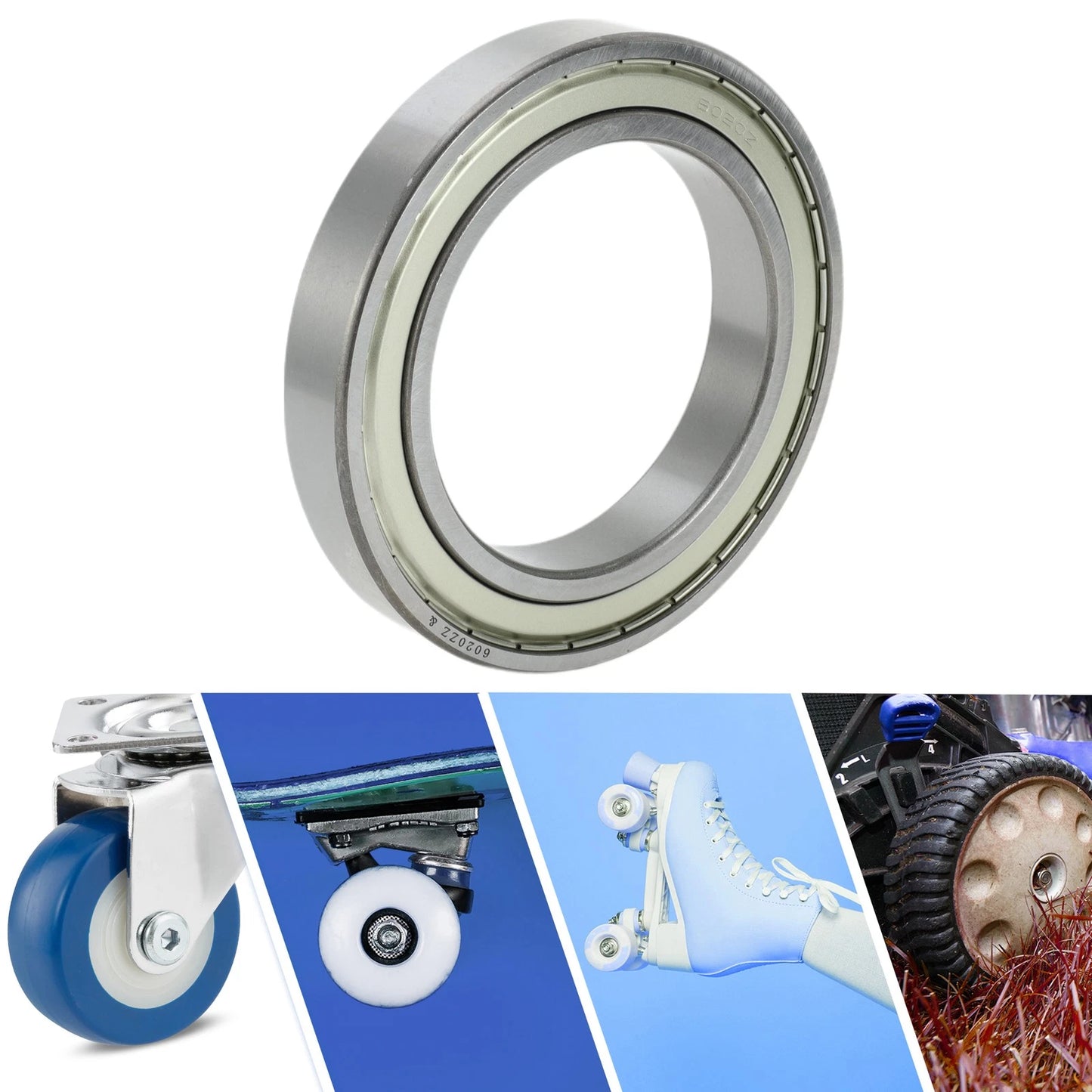 6020ZZ 100x150x24mm 1 Pc Deep Groove Ball Bearings for Scooter Skateboard Wheel