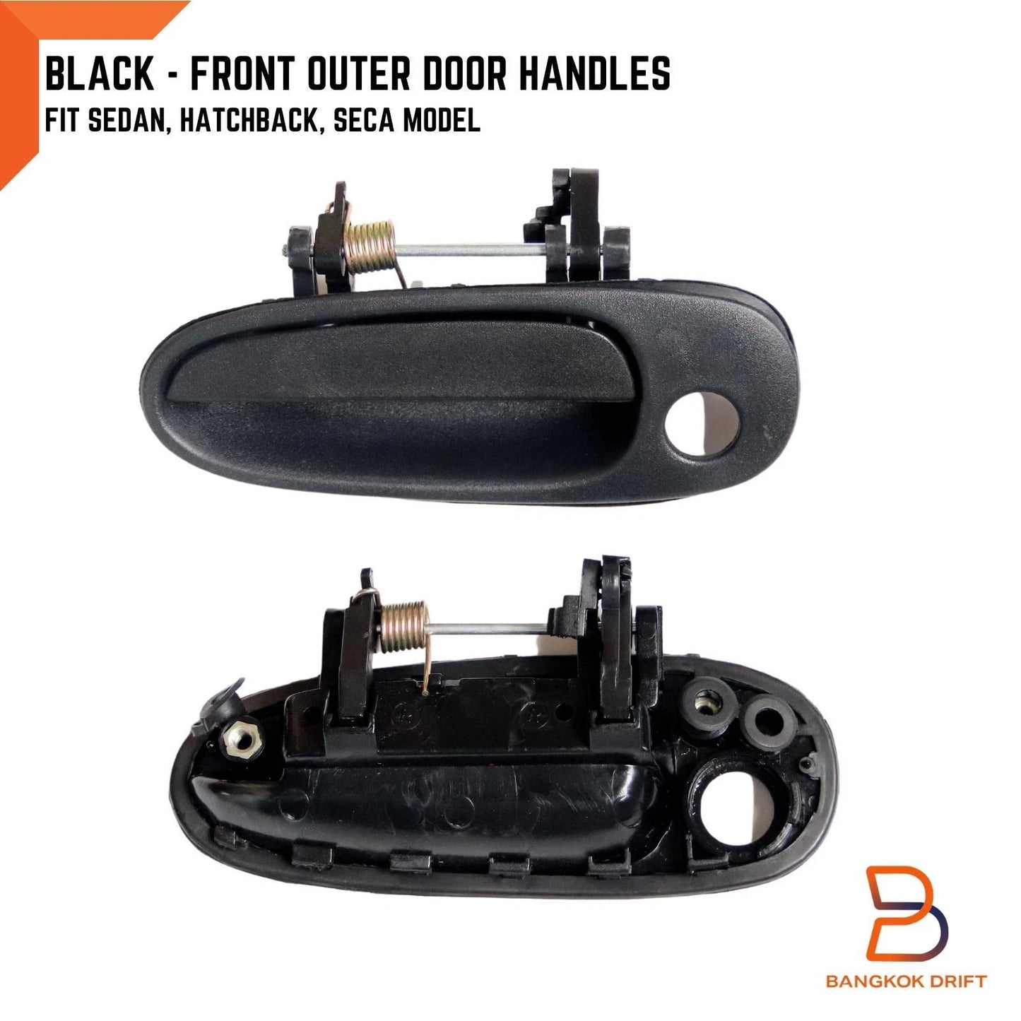 Black Front Outer Door Handles  for Toyota Corolla AE100 AE101 AE102 (92-98)