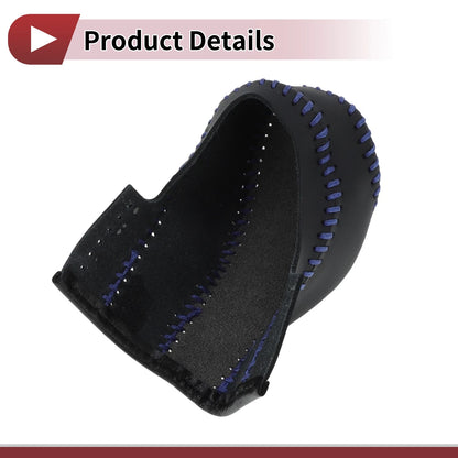 Gear Shift Knob Cover for Infiniti EX35 (2008-2012) Faux Leather Black Blue