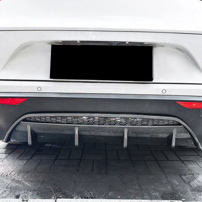 Carbon Look Rear Bumper Diffuser Lip for Alfa Romeo Stelvio (2017-2024)