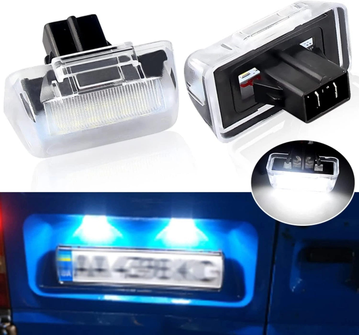 Lamp / 6000K White LED / License Plate Light for Ford Transit Connect MK6 MK7