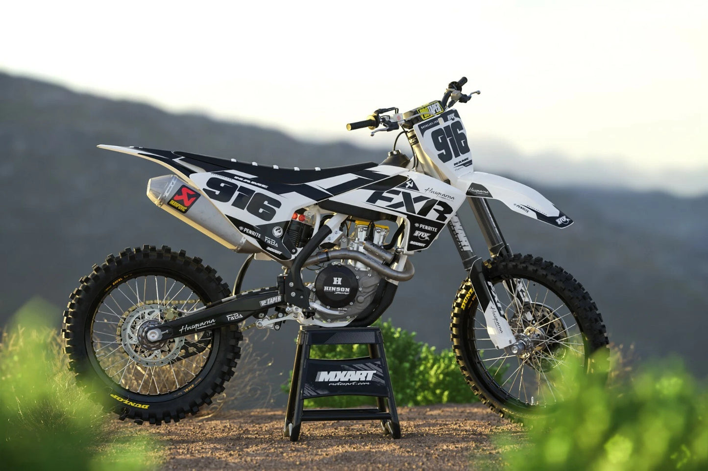 Custom Decal Kit BURN Style for Husqvarna TE FE Enduro 2015-2016