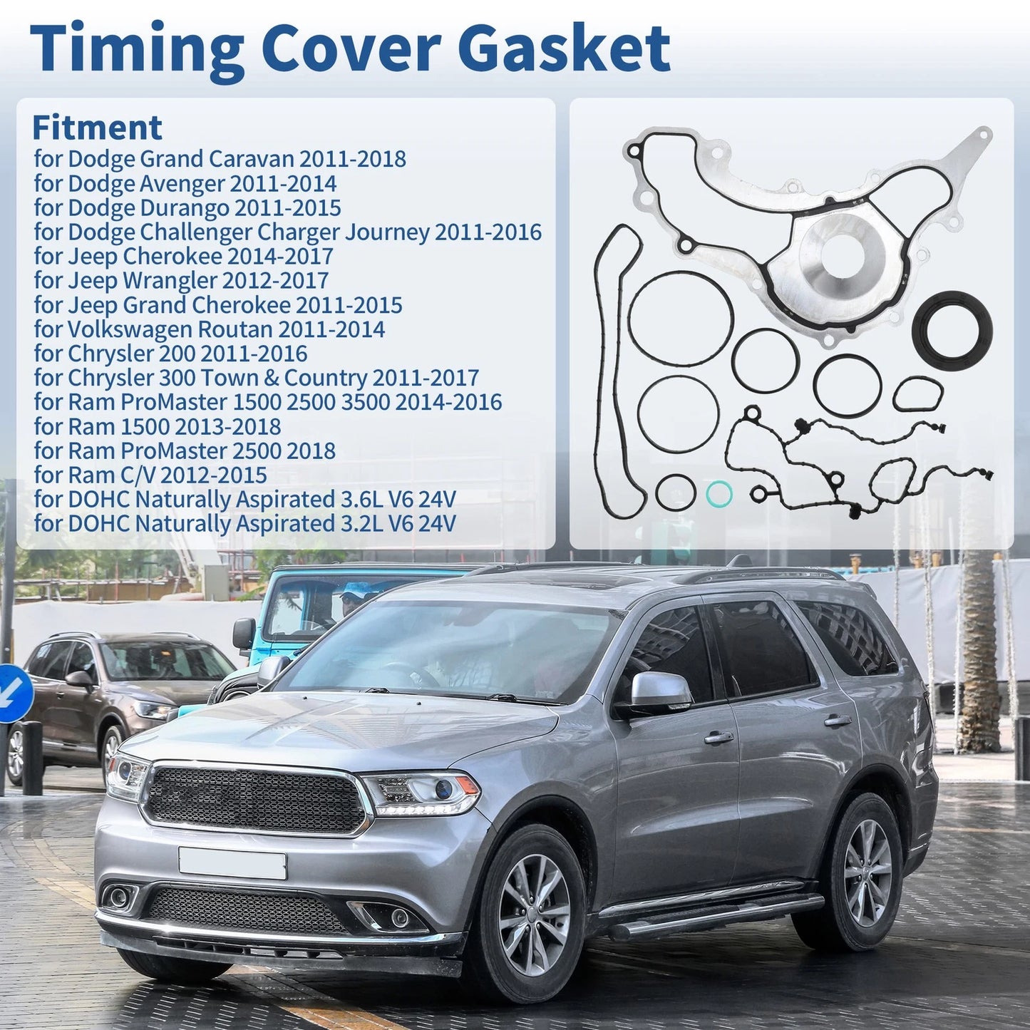 Timing Cover Gasket Set for Dodge Grand Caravan (2011-2018)