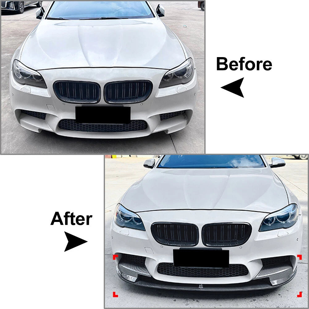 Front Bumper Lip & Side Splitter for BMW 5 Series F10 F11 M5 (2011-2017)