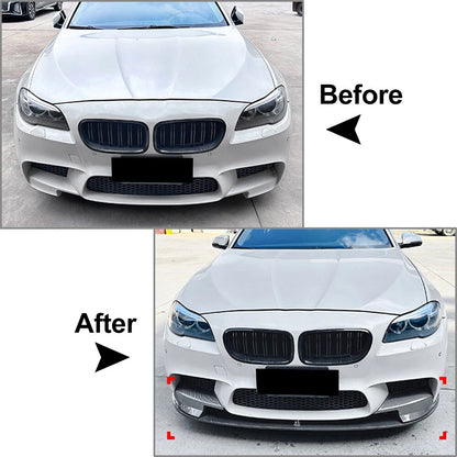 Front Bumper Lip & Side Splitter for BMW 5 Series F10 F11 M5 (2011-2017)