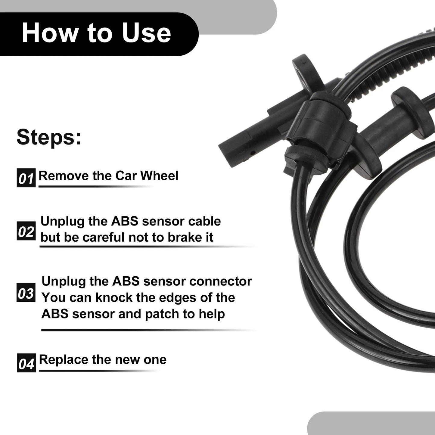 ABS Wheel Speed Sensor Kit for Ford F-250 F-350 (2011-2016) 1 x Rear Right
