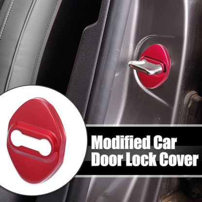 4pcs Door Lock Latch Striker Covers for Toyota - Red Adhesive Protector