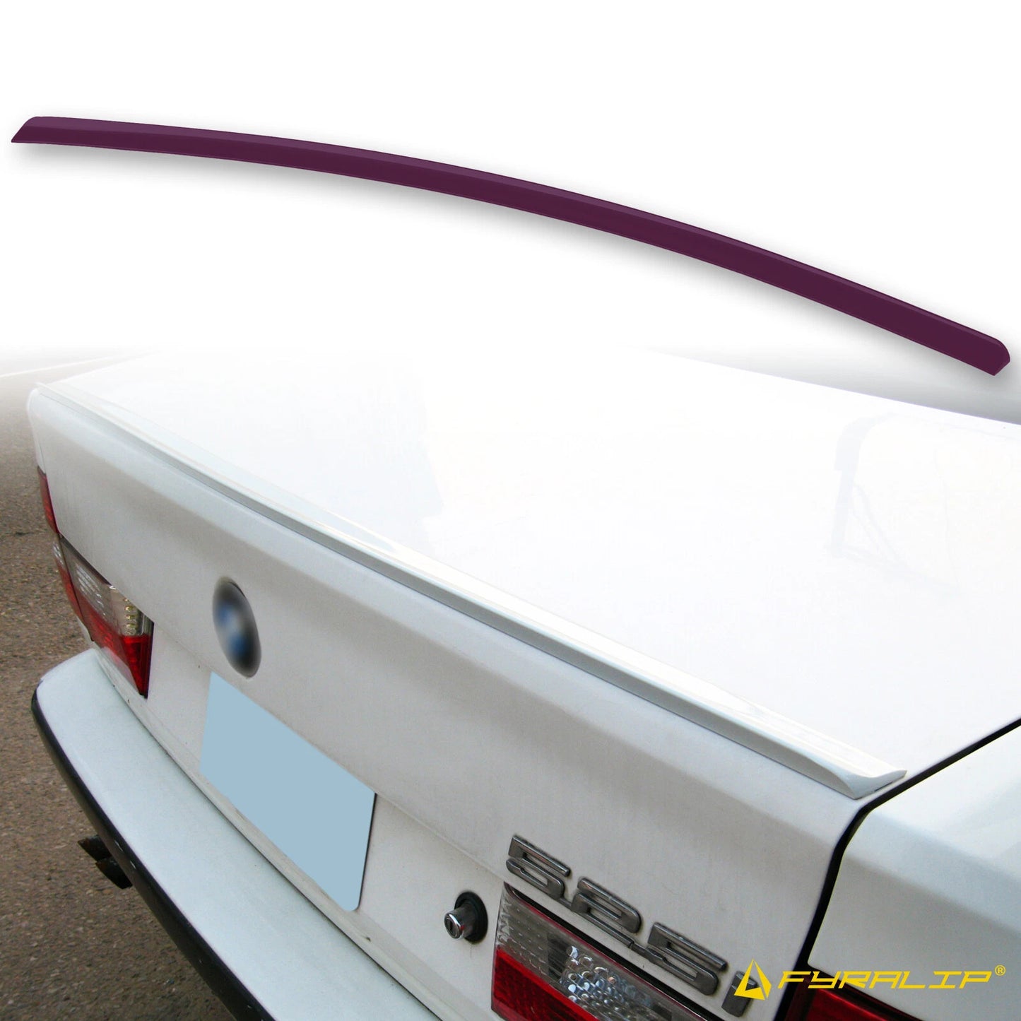Red Boot Lip Spoiler for BMW 5 Series E34 Sedan (1988-1995)