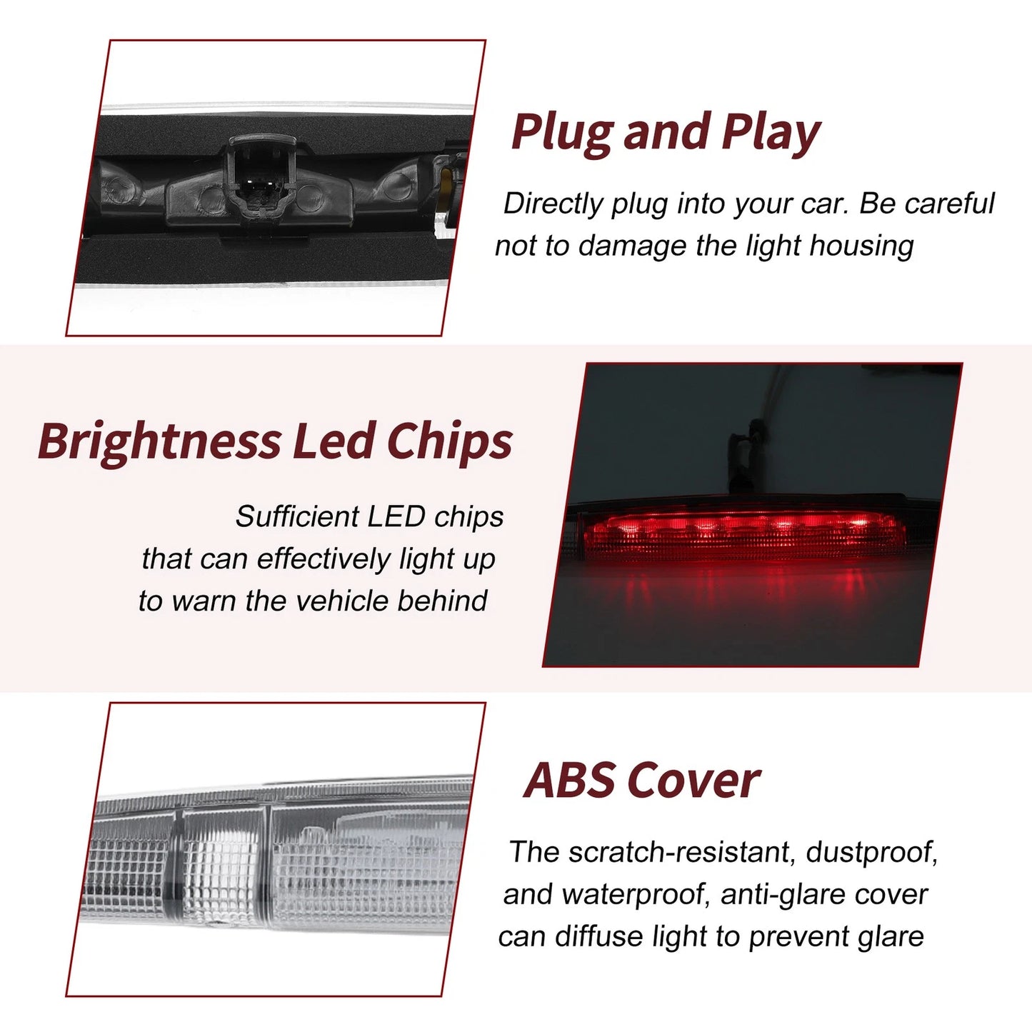 High Mounted LED Third Brake Light for Honda CR-V (2012-2016)