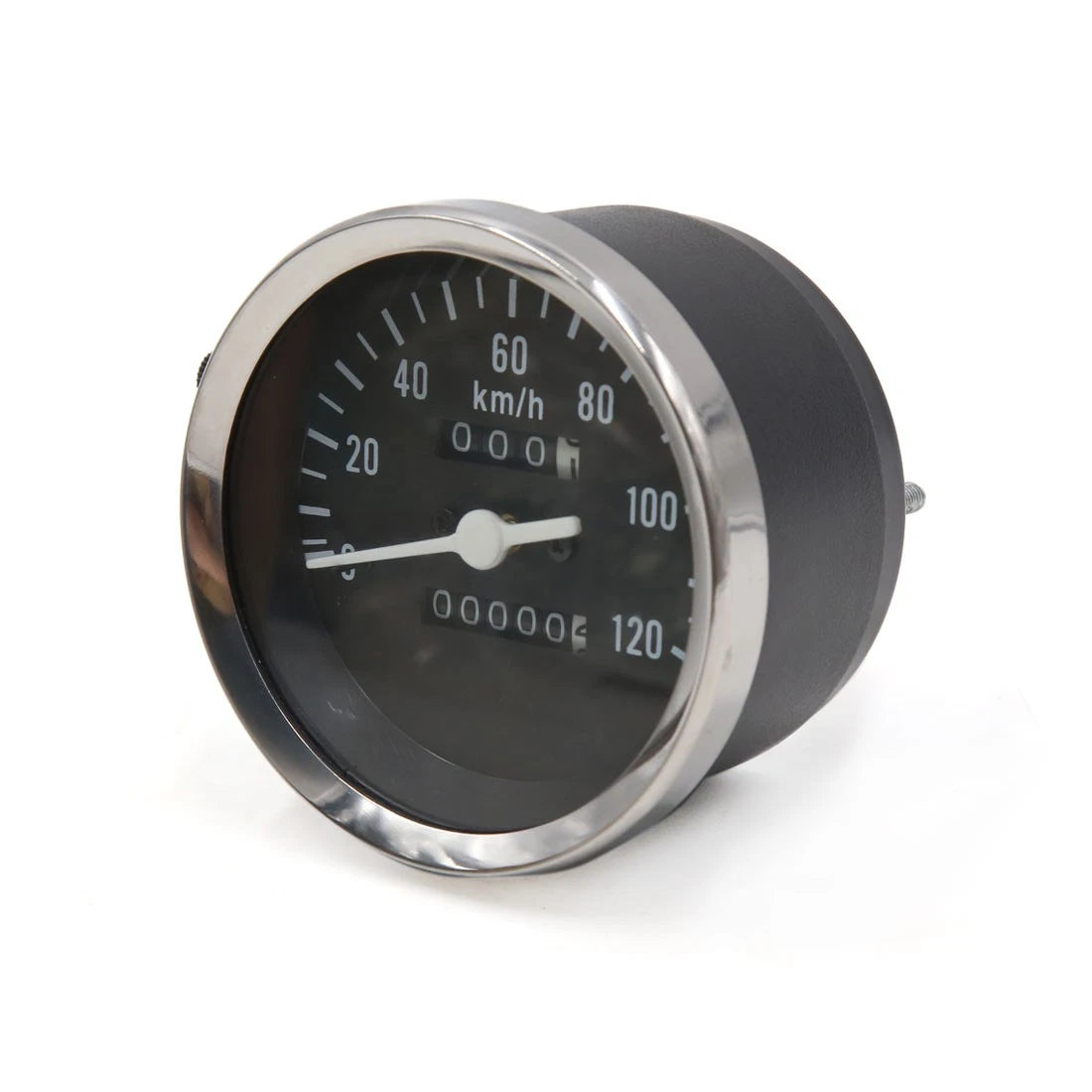 0-120km/h Black Rectangle Analog Odometer Motorcycle Speedometer Gauge for GN