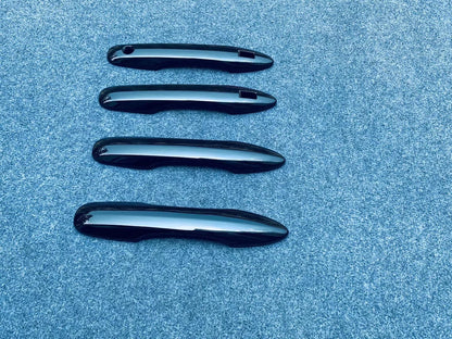 Exterior Door Handle Cover Trim for Toyota Harrier Venza 2020-2024 Pure Black