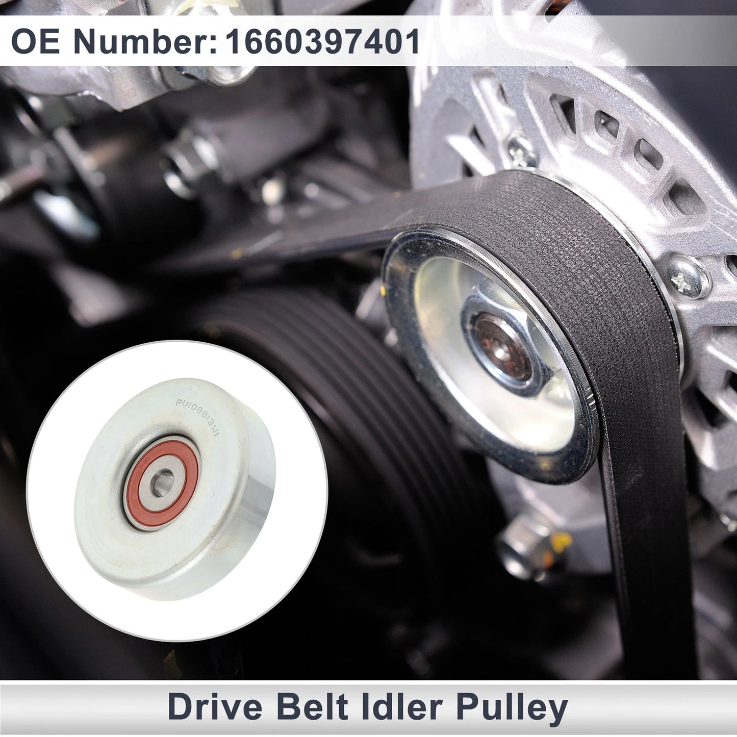 Drive Belt Idler Pulley for Toyota Yaris (1999-2005) 1 x Quality Replacement