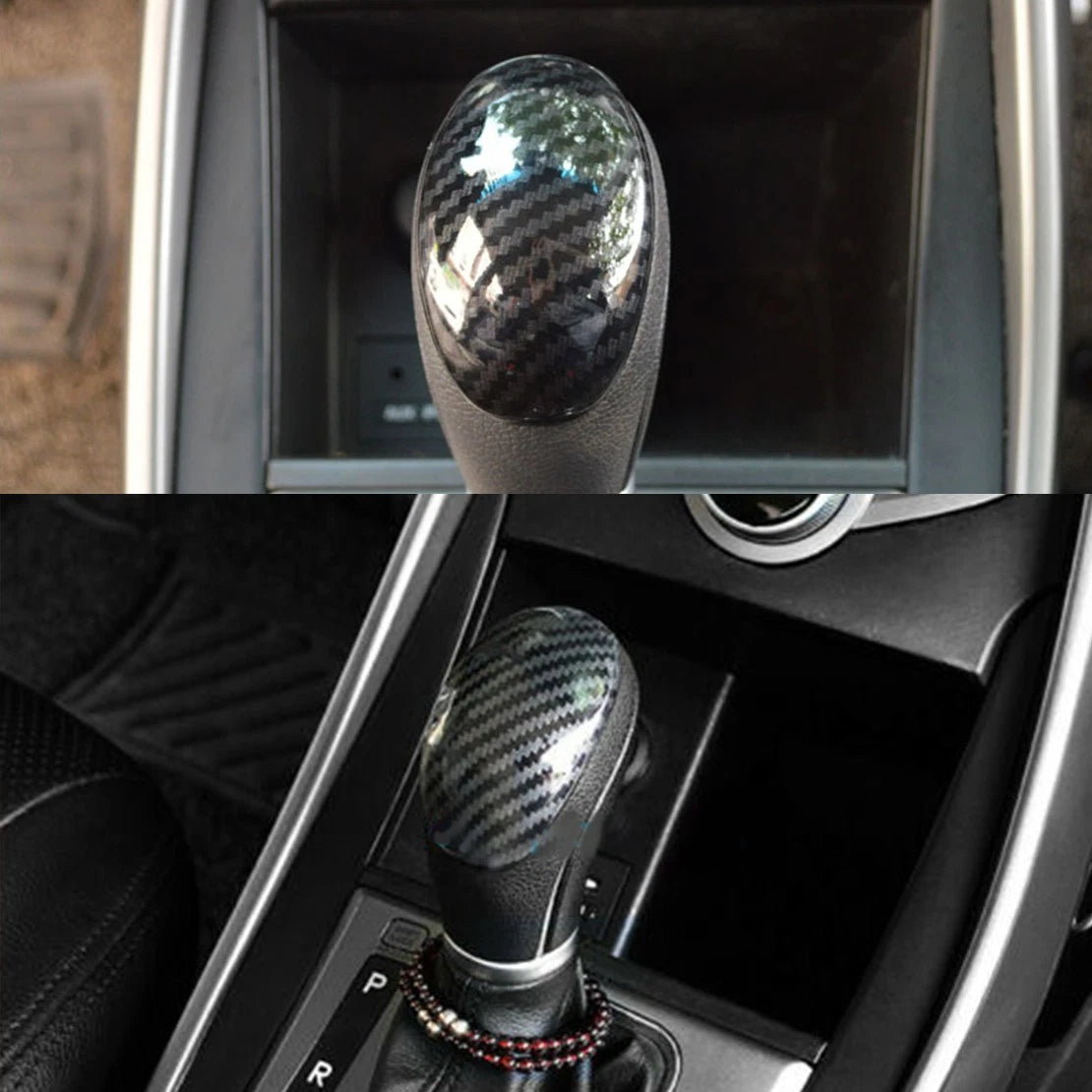 Carbon Fiber Gear Shift Knob Cover Trim for Hyundai Elantra (2011-2016)
