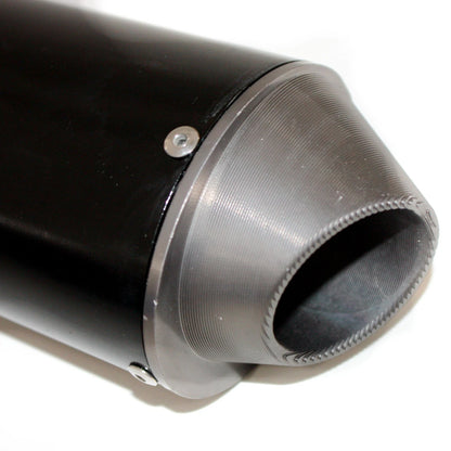 38mm Chrome CNC Alloy Exhaust Muffler + Clamp for 125cc 160cc Dirt Bike