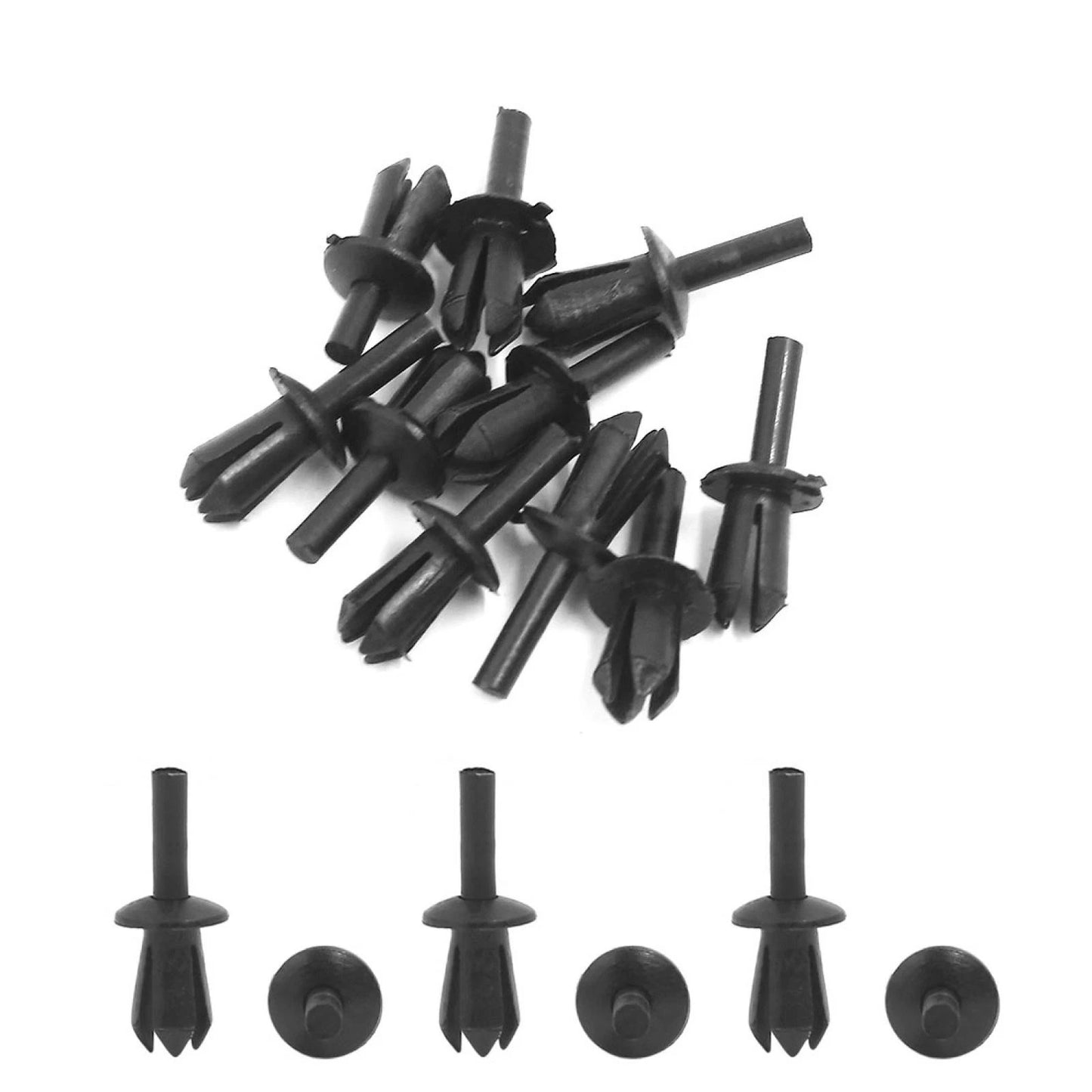 10pcs 5mm Rivet Engine Lining Trim Fastener Panel Retainer Clips for BMW