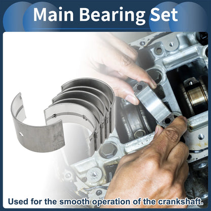 Main Bearing Set for Toyota Corona (1973-1999) - 6 Pcs Metal