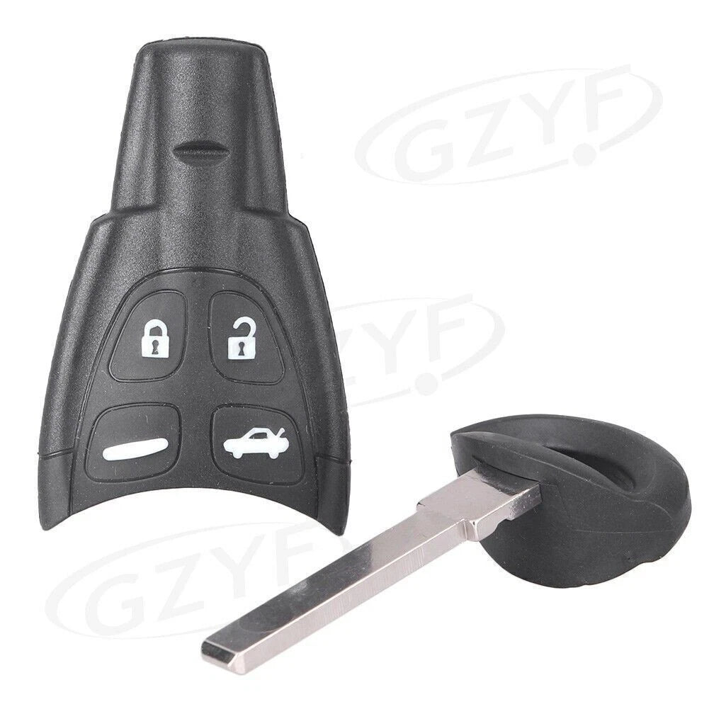 Remote Key Fob Shell & Blade Kit for 2003-2007 Saab 9-3 Sport Sedan