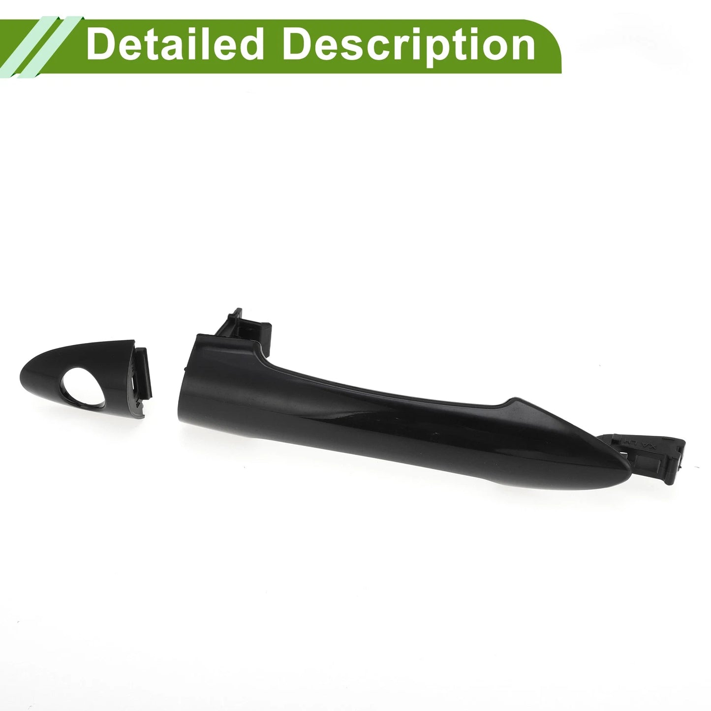 Exterior Door Handle for Hyundai Kia Picanto Black Front Left