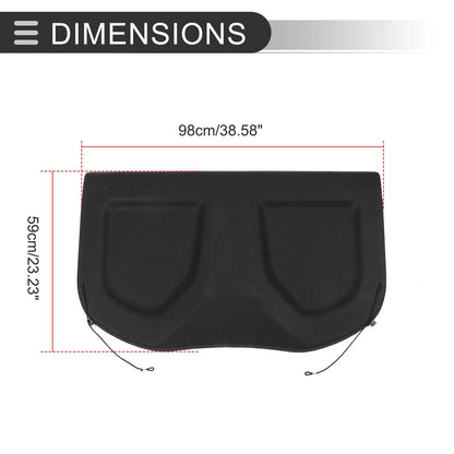 Rear Parcel Shelf Boot Load Cover for Toyota CHR (2016-2021) Black