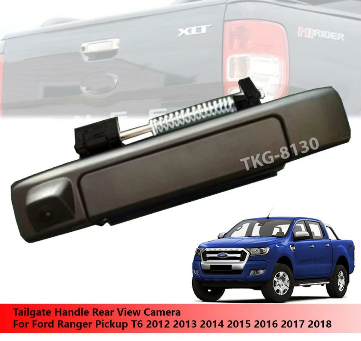 Black Tailgate Handle with Camera for Ford Ranger Px(2012-2018)