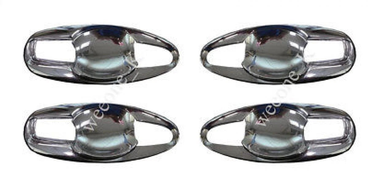 4 x Chrome Door Handle Bowl Trim for Nissan Navara Frontier (2014-2016)