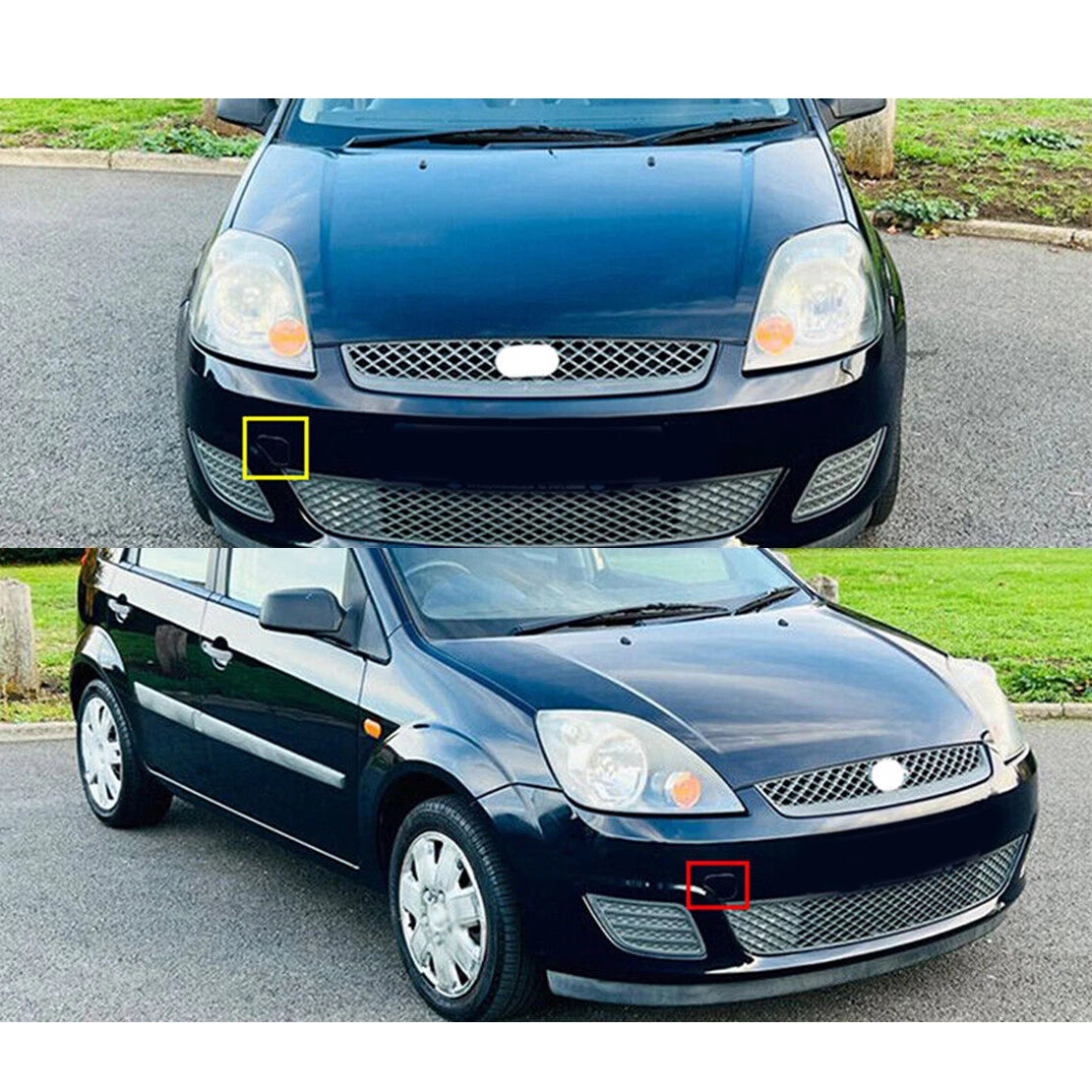 Front Bumper Towing Eye Cover Cap for Ford Fiesta (2005-2008)