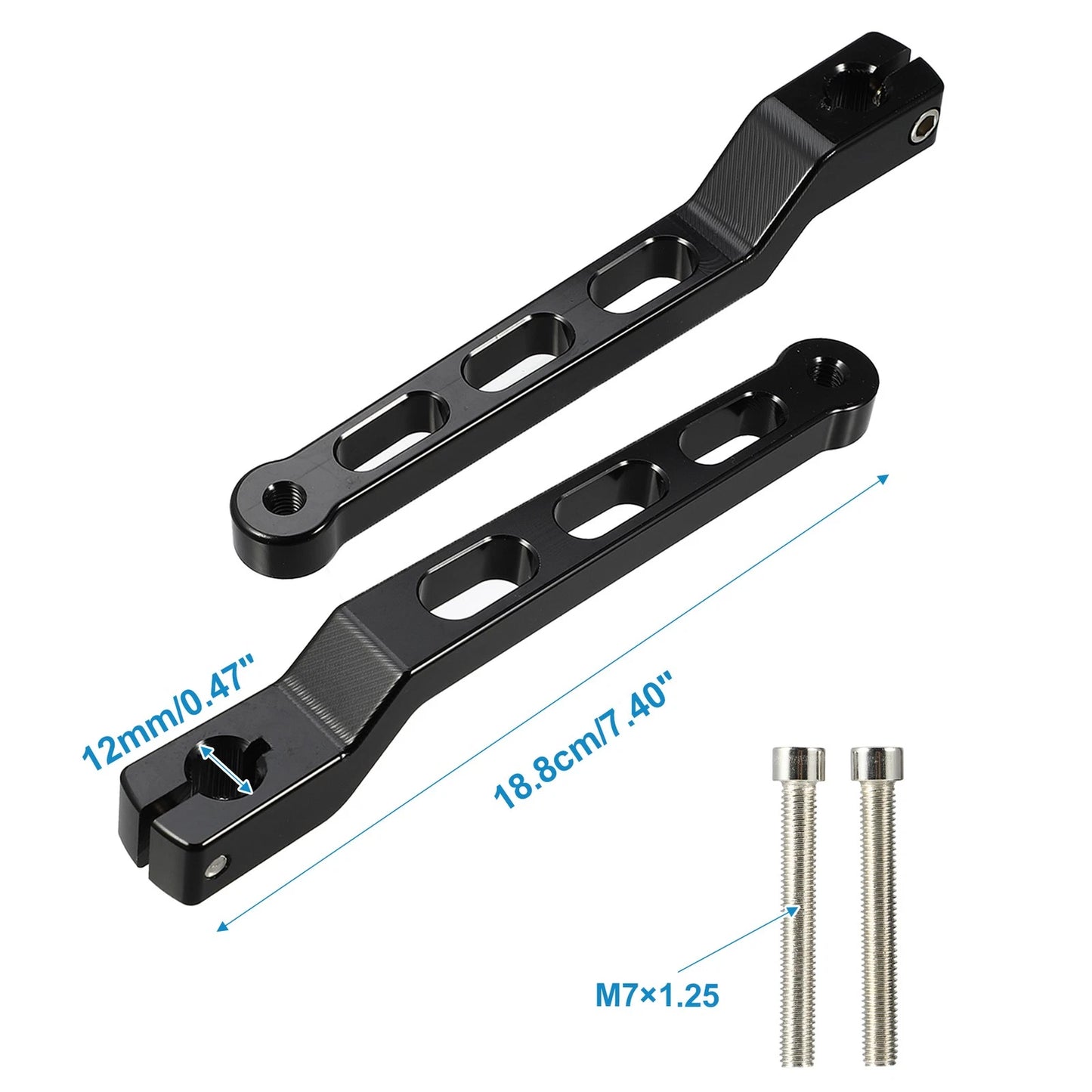 1 Pair Black White Shifter Lever for Harley