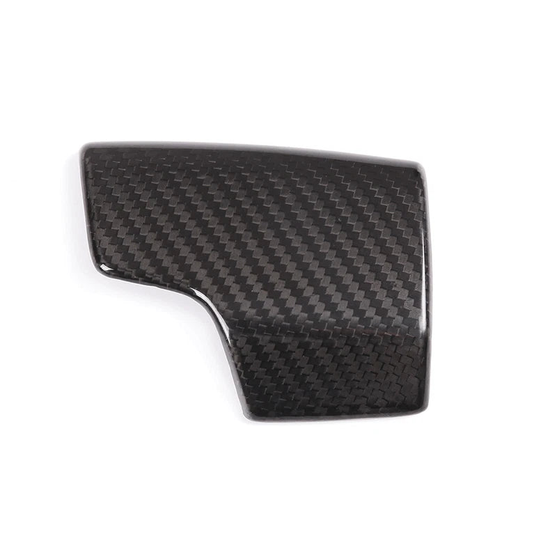 Carbon Fiber Gear Shift Knob Head Caps Cover Trim Fits Audi A6 A7 A8 Q7 Q8 2020+
