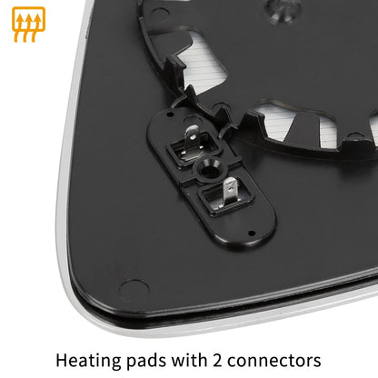 Heated Left Rearview Mirror Glass with Backing Plate for BMW 750i (2013-2015)