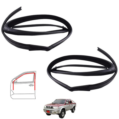 Door Glass Run Channel Rubber Pair LH+RH Fits Nissan Frontier D22 UTE 98-05 D11